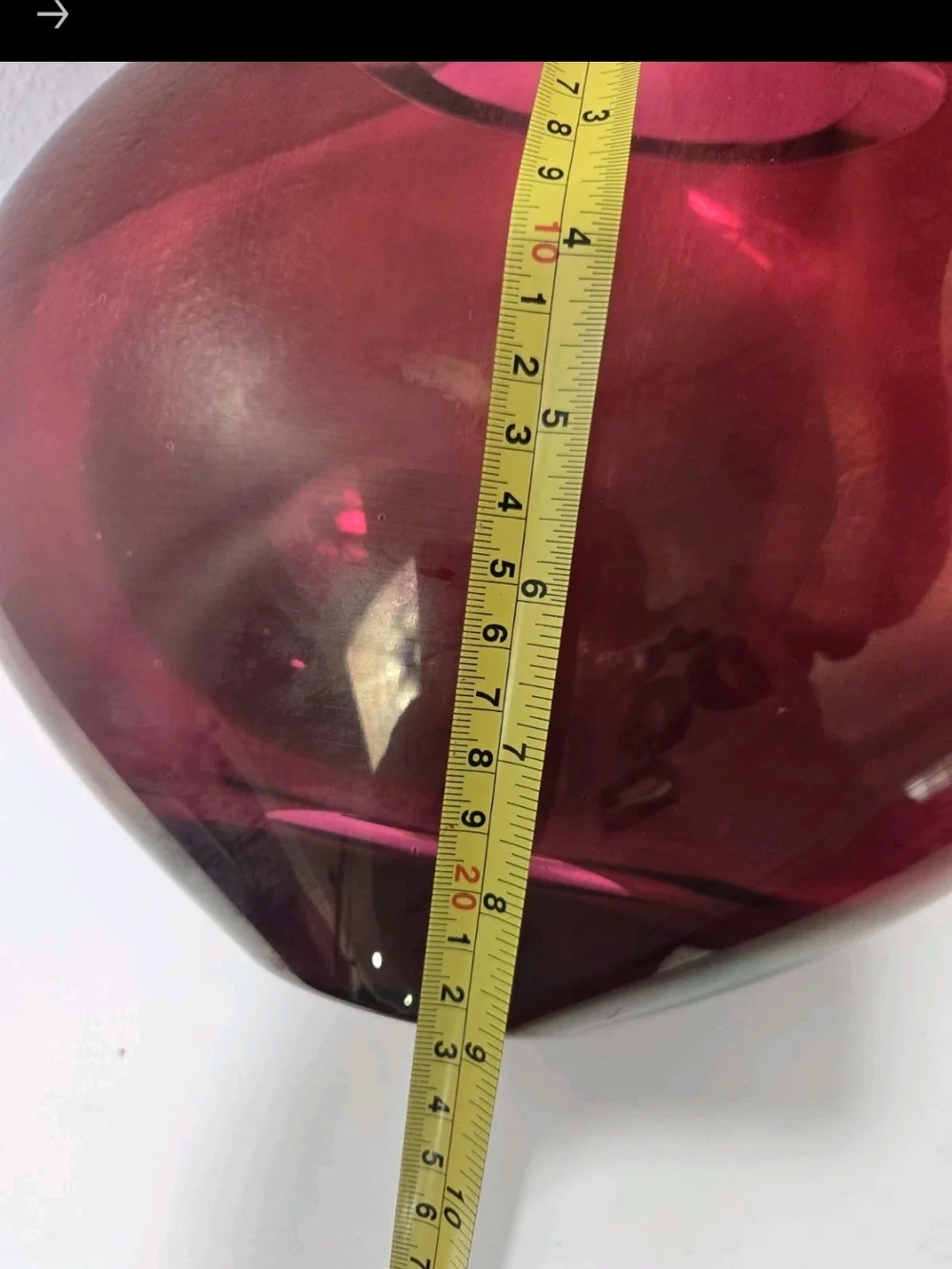 Deep Ruby Glass Vase